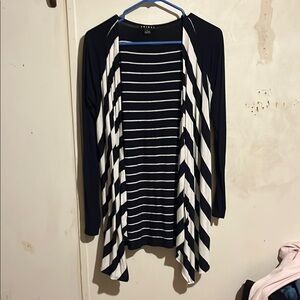 Navy and White Striped Sweater